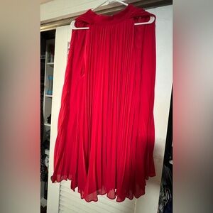Pleated cape swing dress XL